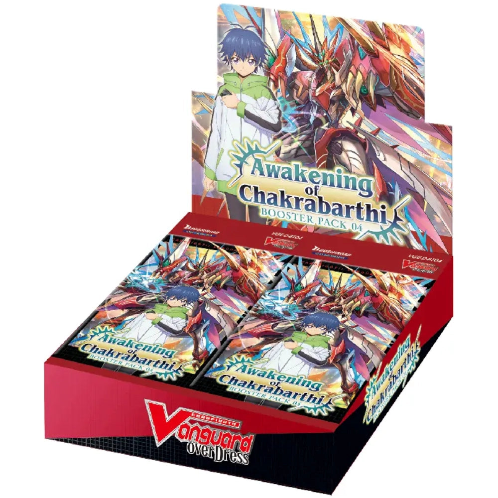 awakening of chakrabarthi booster box CardFight Vanguard D Set 04 Dragon Empire X4 RRR RR R C Complete Set yus new trump card Blazing Holy Sword Equip Cardfight!! Vanguard: overDress - Awakening