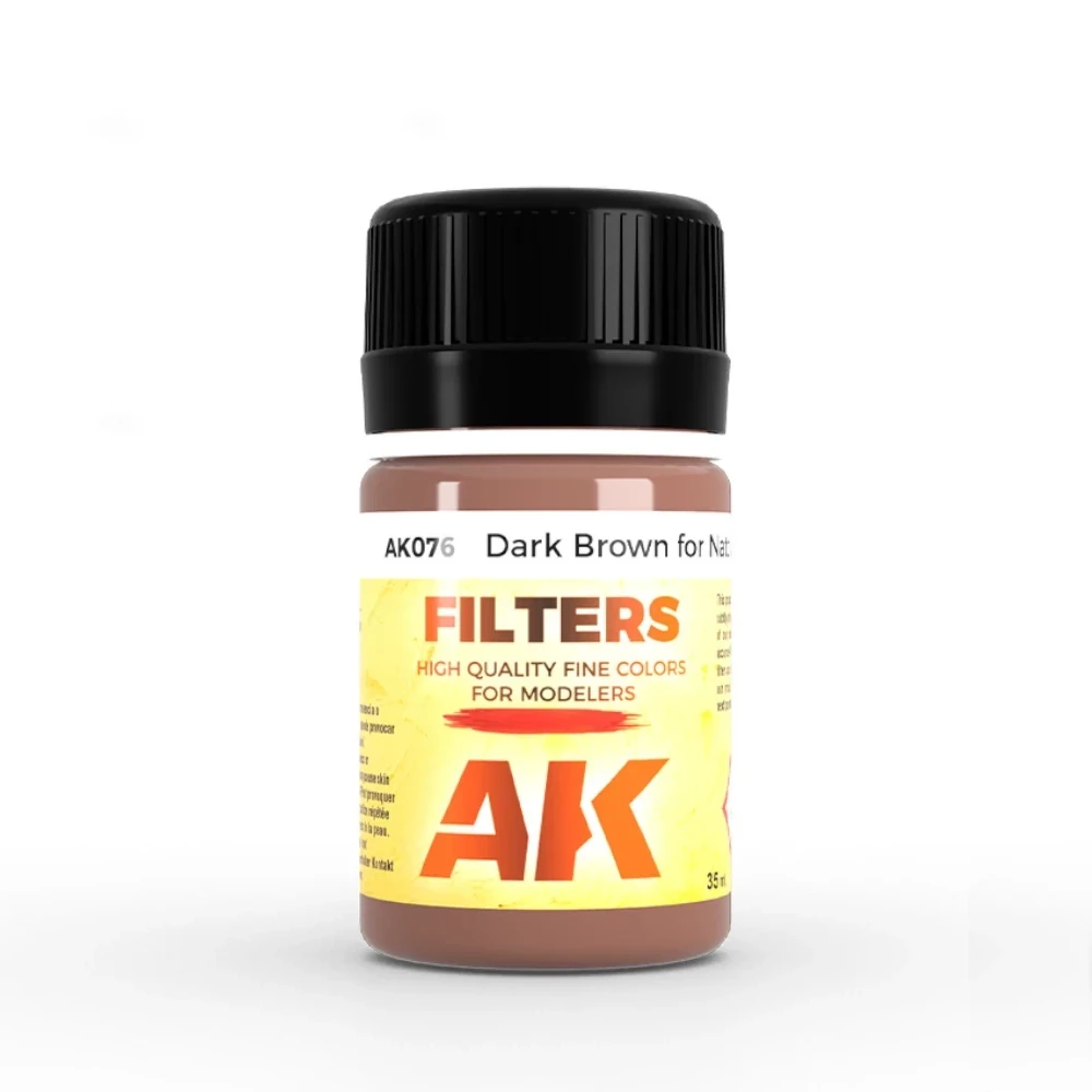 AK Interactive: Filter Dark Brown for NATO Vehicles (35ml Bottle)