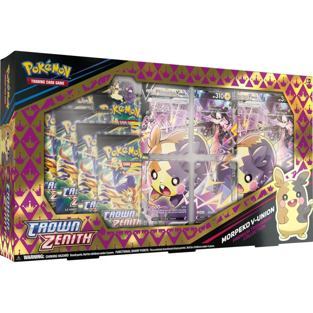 Pokémon Crown Zenith Premium Treasures Collection Morpeko V-Union