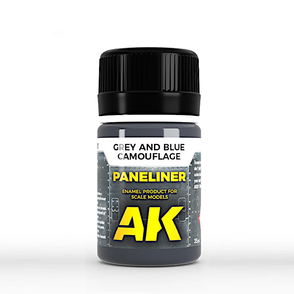 AK Interactive: Paneliner for grey and blue camouflage (35ml Bottle)