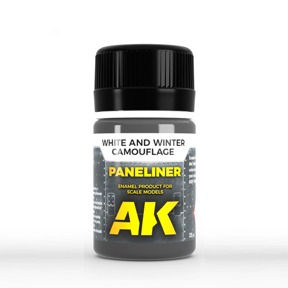AK Interactive: Paneliner for white and winter camouflage (35ml Bottle)