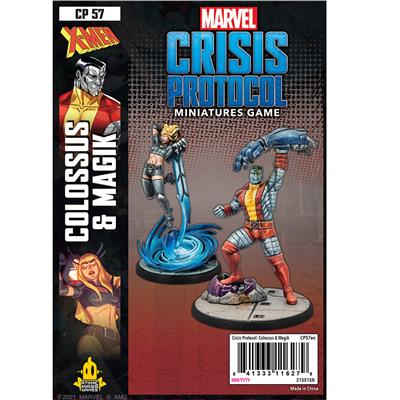Marvel Crisis Protocol - Colossus & Magik front view of the box
