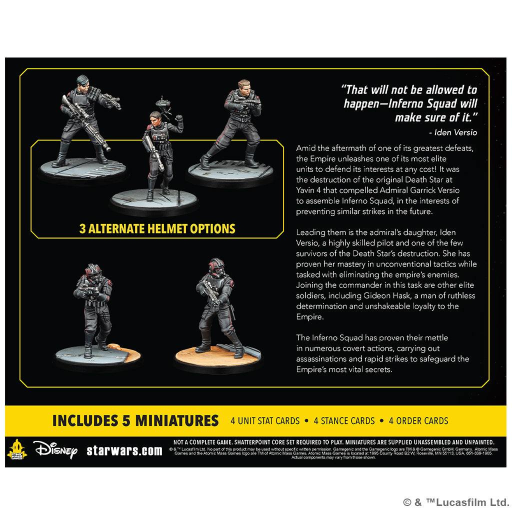 Star Wars Shatterpoint: Today the Rebellion Dies Squad Pack back