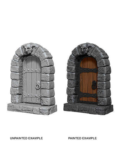 WizKids Deep Cuts Unpainted Miniatures: Door Painted Example