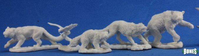 Reaper 77216: Companion Animals 5 Dark Heaven Plastic Miniatures (5)