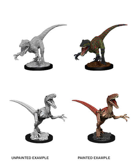 WizKids Deep Cuts Unpainted Miniatures: Raptors Painted Example
