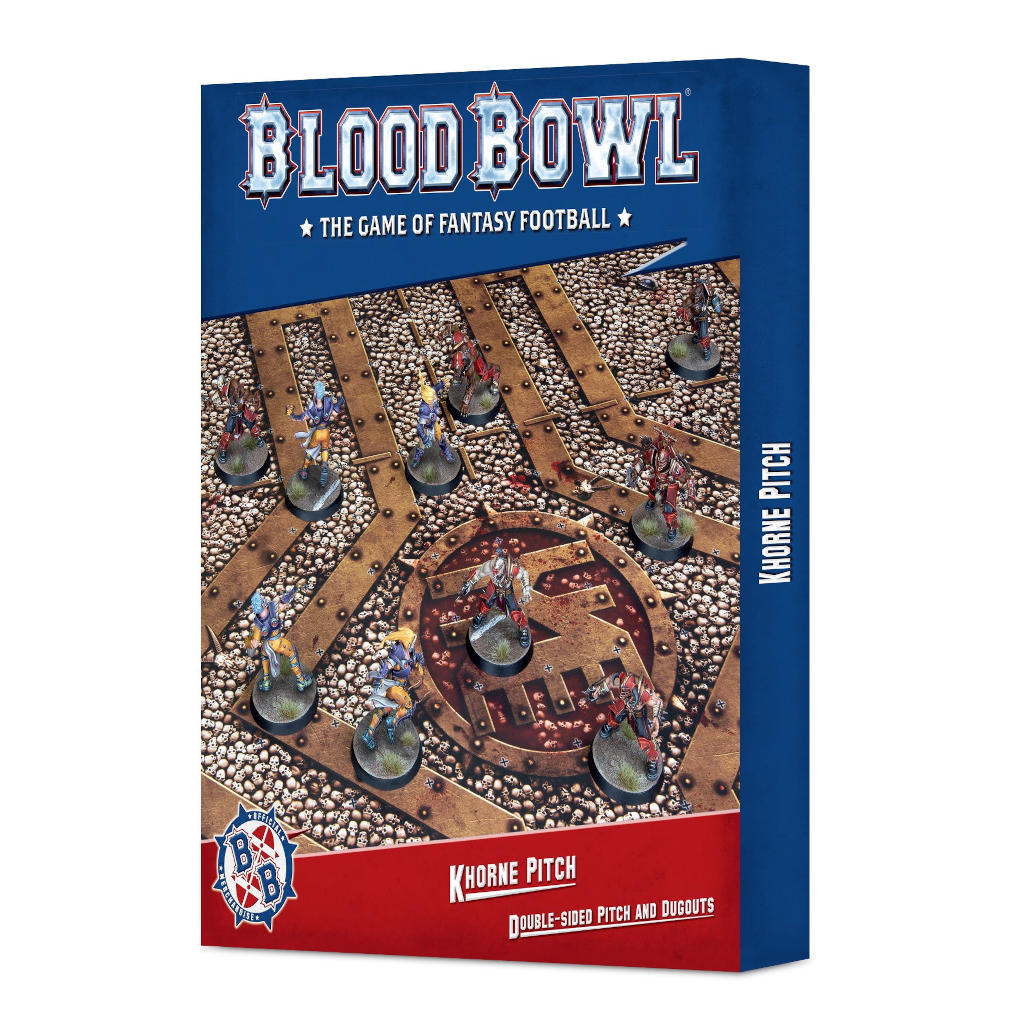 Blood Bowl - Khorne Team Double-sided Pitch and Dugouts Set