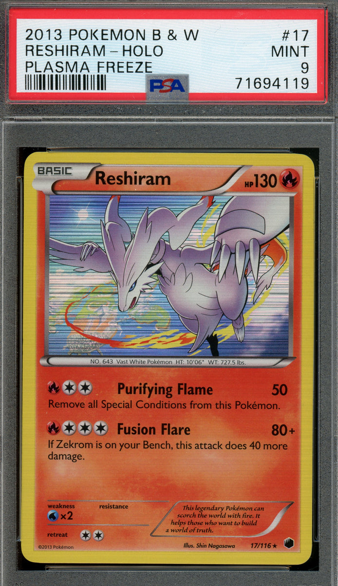 Over the Brick – Pokémon - Zekrom Holo, Plasma Freeze #39 PSA 8