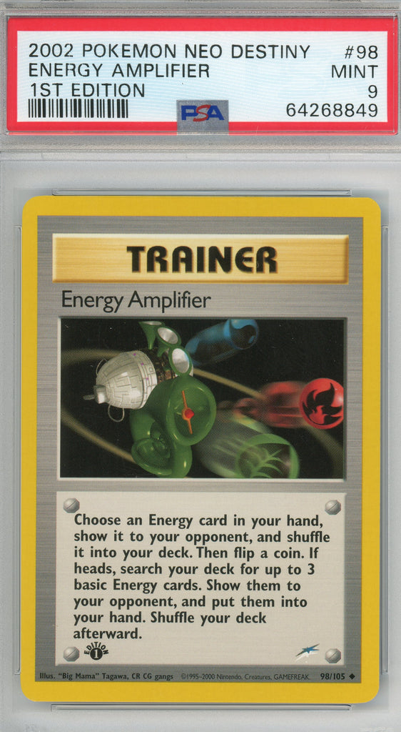 Pokémon - Energy Amplifier Neo Destiny 1st Edition #98 PSA 9