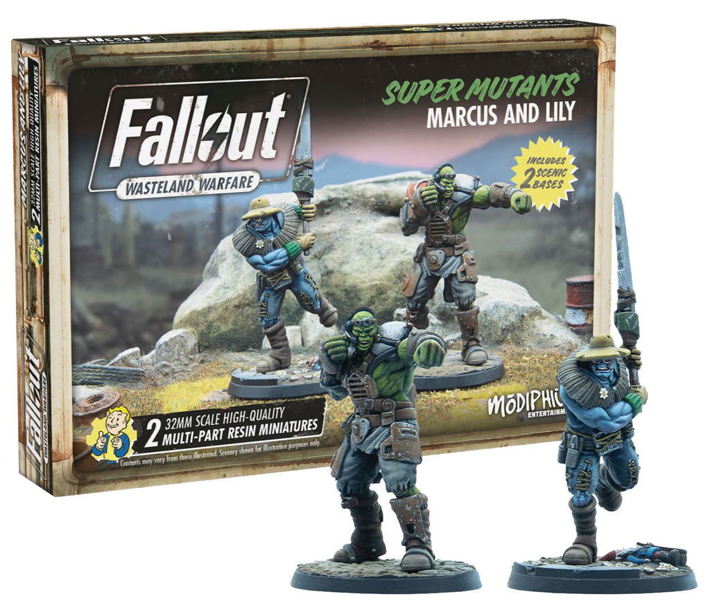 Fallout Wasteland Warfare: Super Mutants - Marcus and Lily