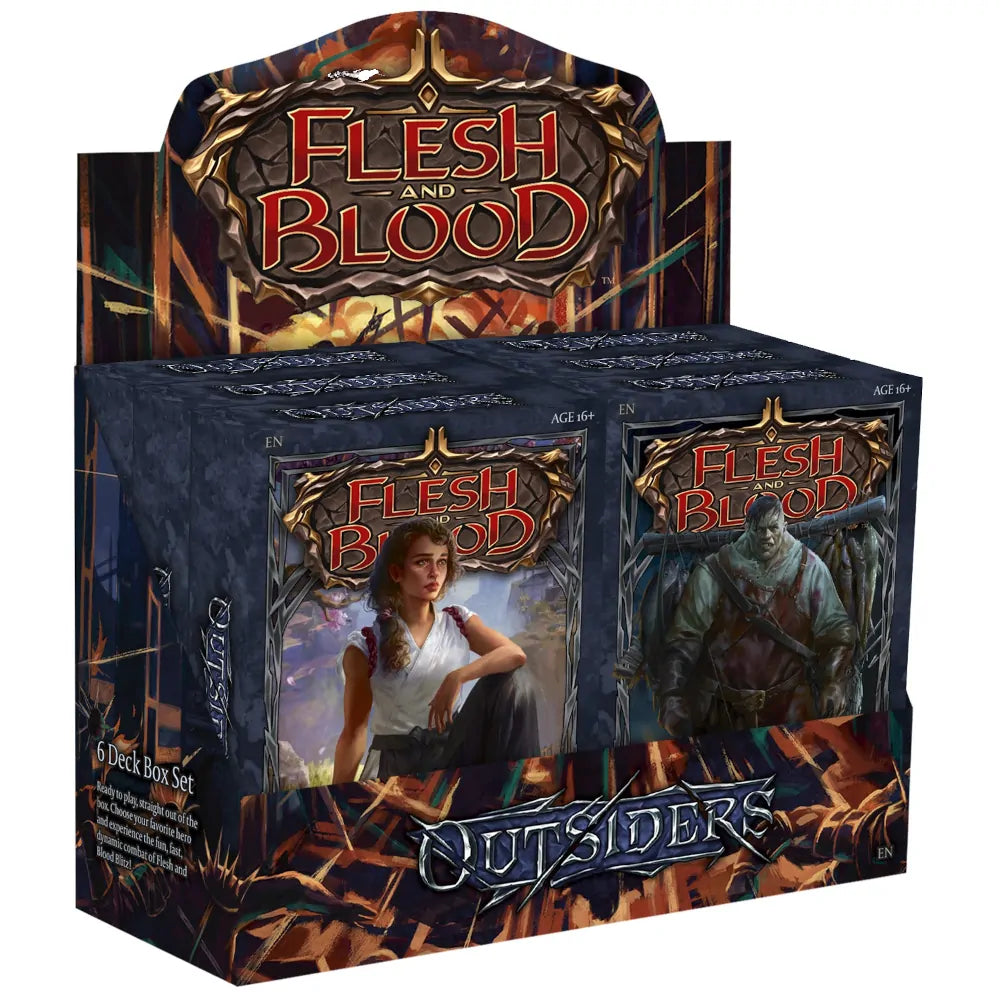 Flesh and Blood: Outsiders Blitz Deck Display (6 Decks)
