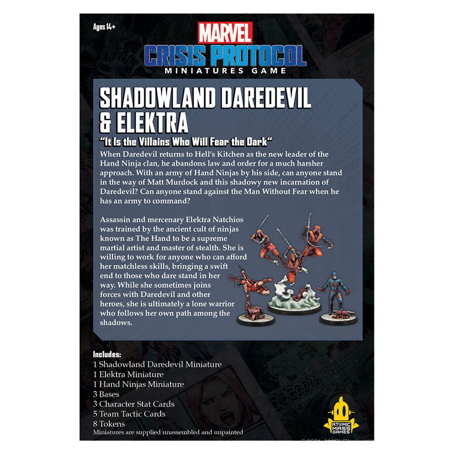 Marvel Crisis Protocol - Shadow Daredevil & Elektra back