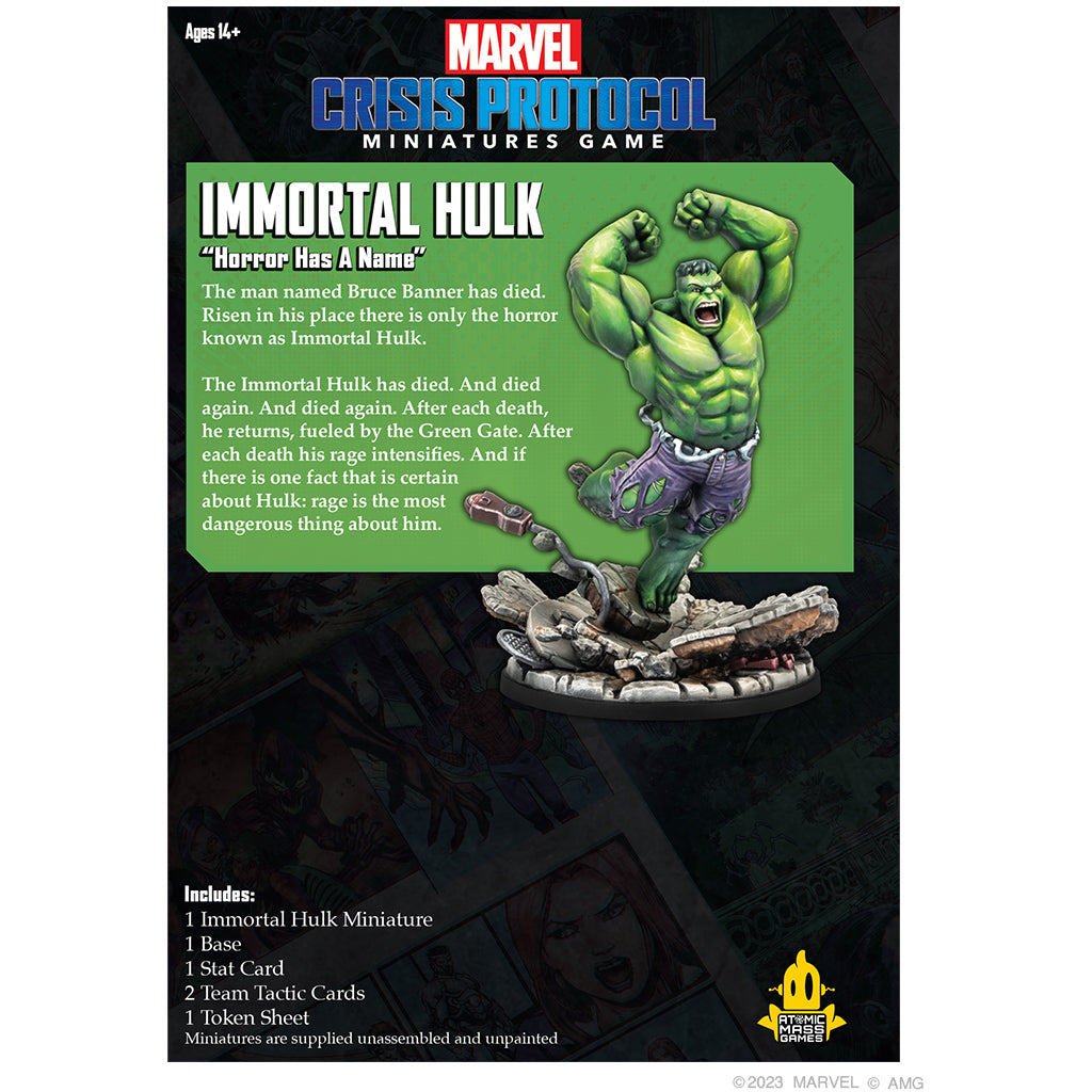 Marvel Crisis Protocol - Immortal Hulk back