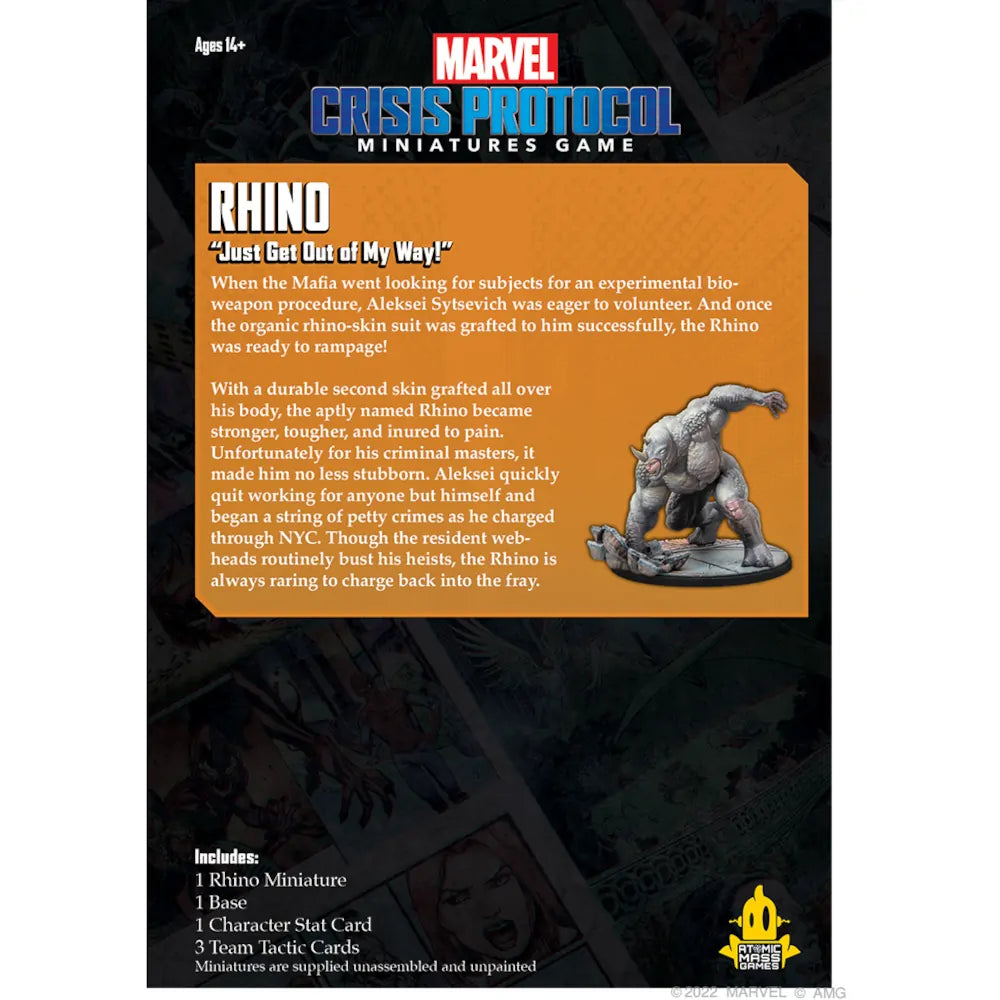 Marvel Crisis Protocol - Rhino back