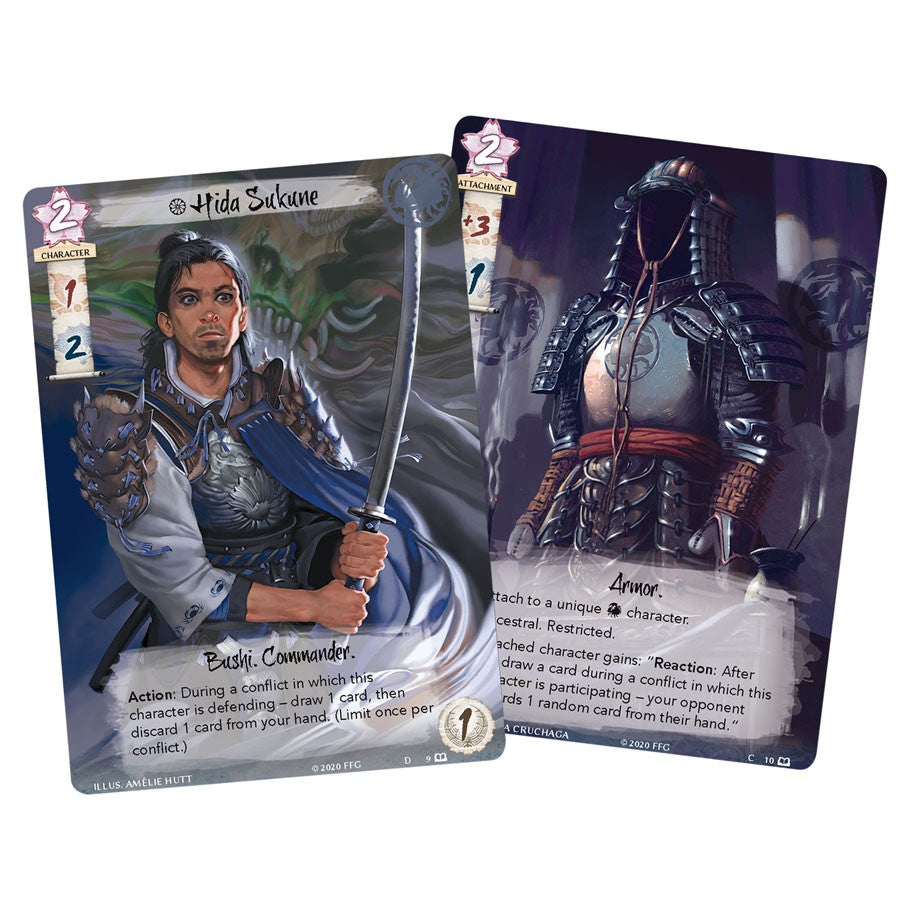 Legend of the Five Rings: Trail of Shadows Novella Exclusive cards