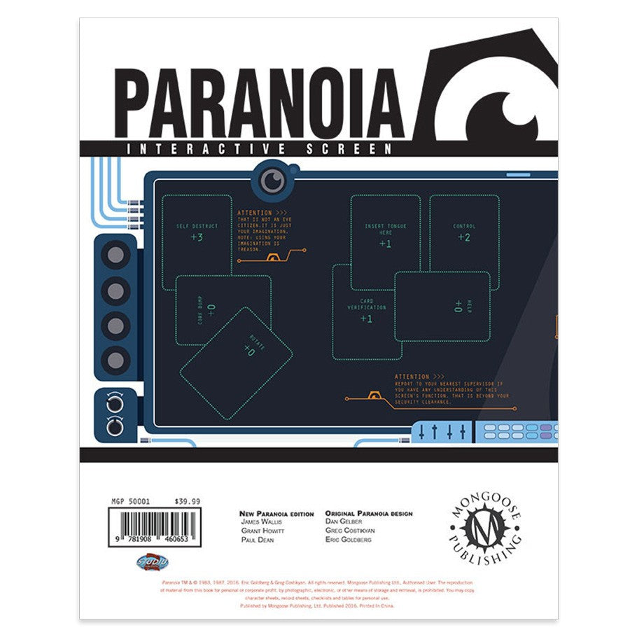 Paranoia: Interactive Screen