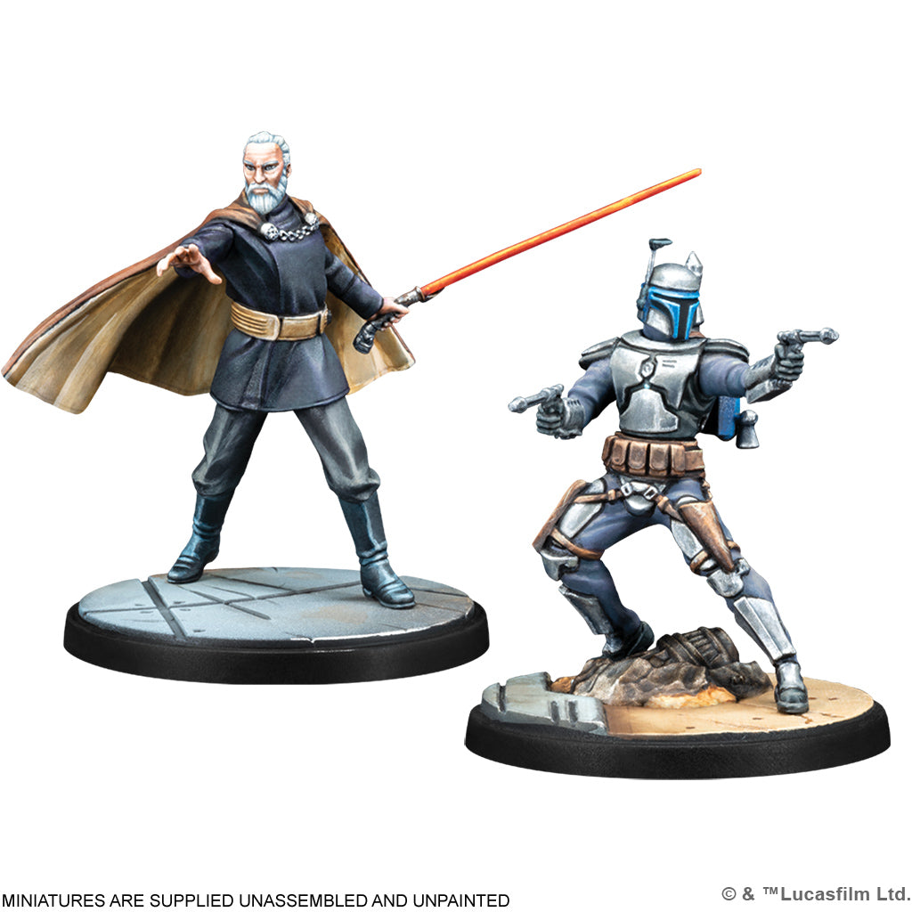 Star Wars Shatterpoint: Twice The Pride - Count Dooku Squad Pack figures