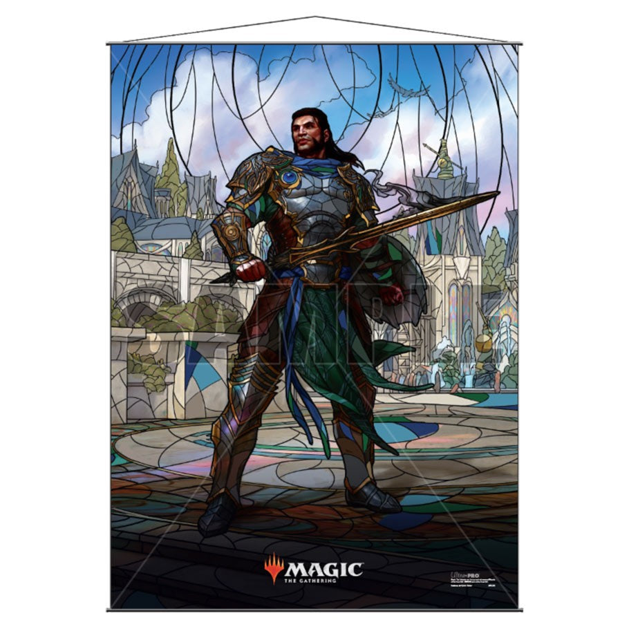 Wall Scroll: Magic the Gathering - Stained Glass, Gideon