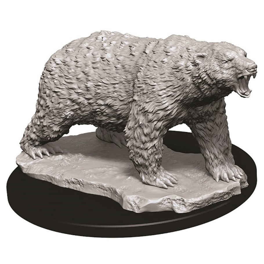WizKids Deep Cuts Unpainted Miniatures: Polar Bear (2)