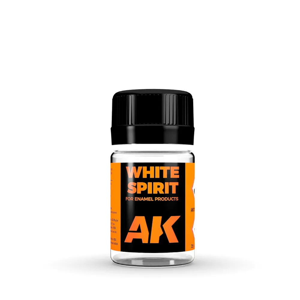 AK Interactive: White Spirit Enamel Thinner (35ml Bottle)
