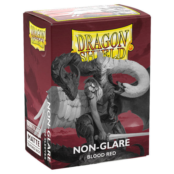 Dragon Shield: Non Glare Sleeves - Matte Red (100ct)