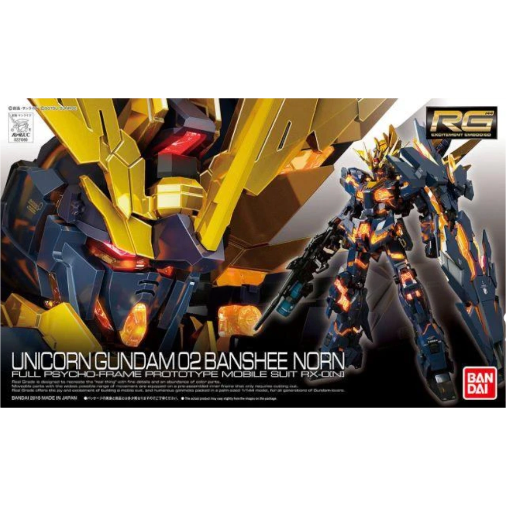 Bandai: Unicorn Gundam 02 Banshee Norn Real Grade Model Kit