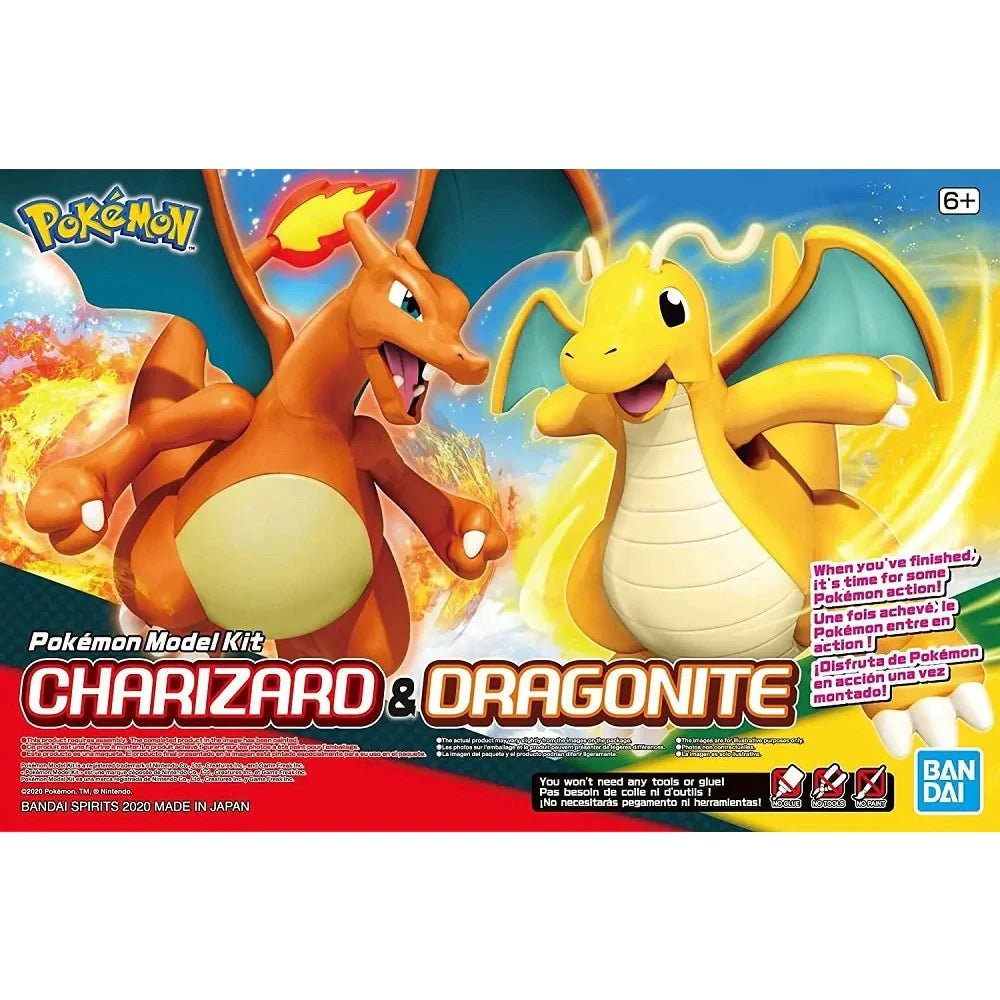 Bandai: Pokémon Charizard & Dragonite Model Kit