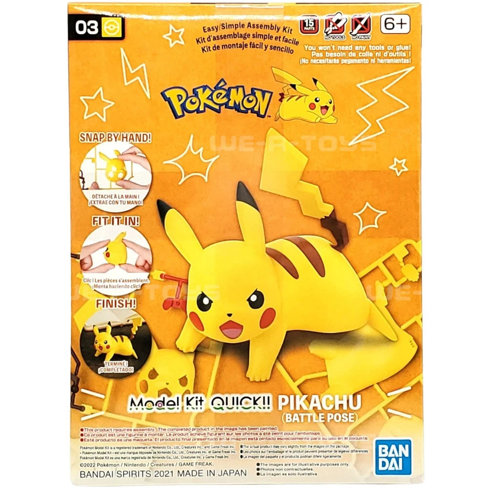 Bandai: Pokémon Model Kit QUICK!! Pikachu (Battle Pose)