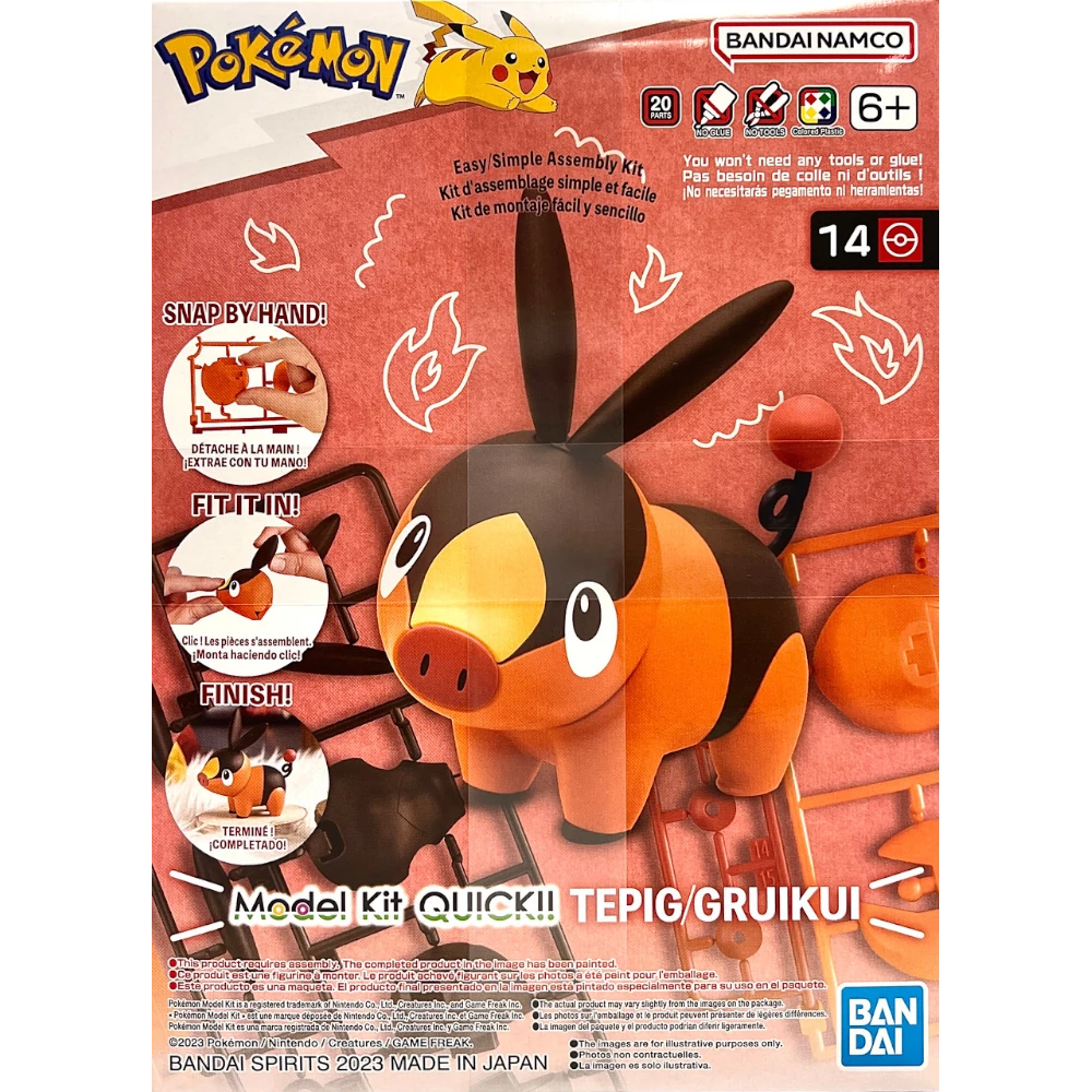 Bandai: Pokémon Model Kit QUICK!! Tepig