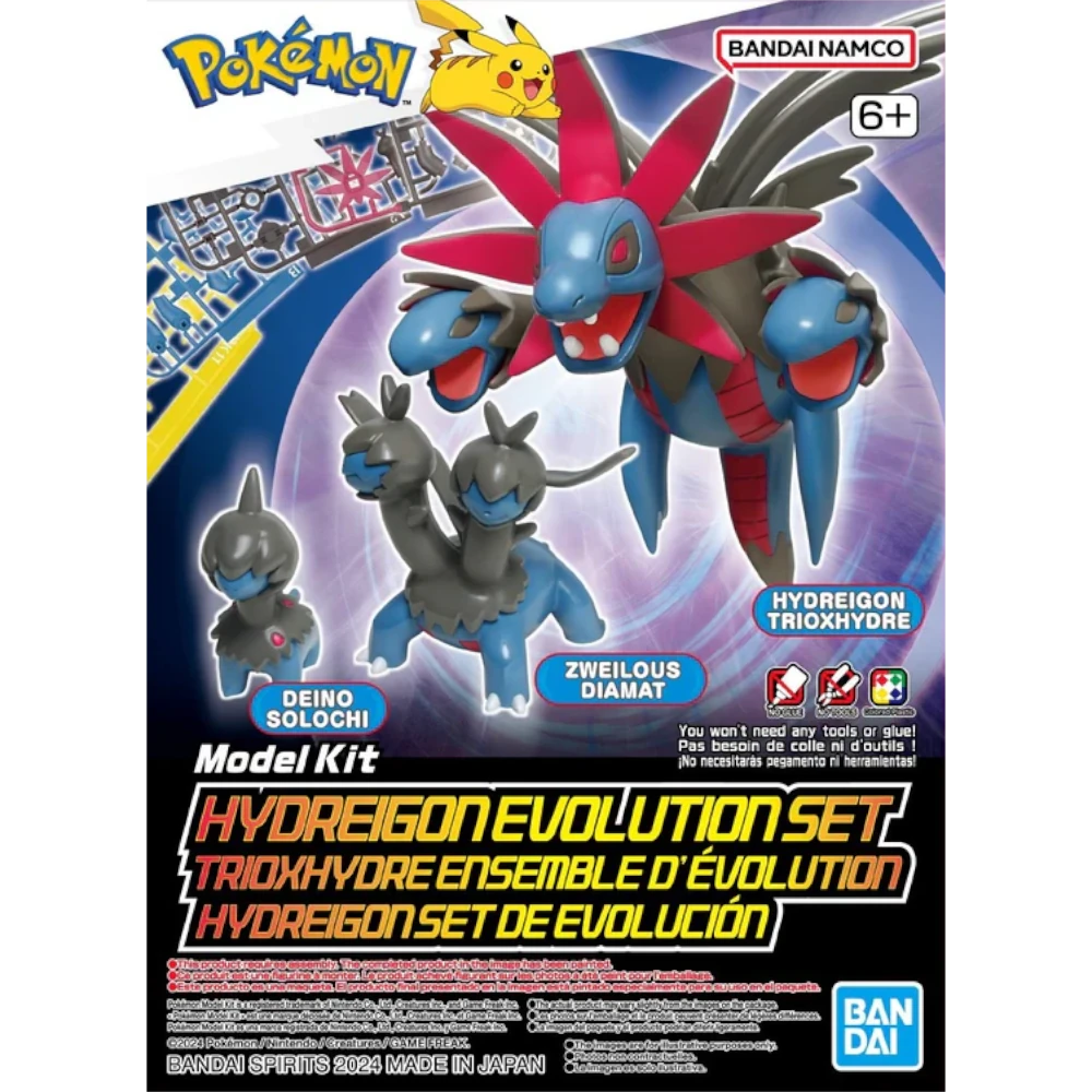 Bandai: Pokémon Hydreigon Evolution Set Model Kit