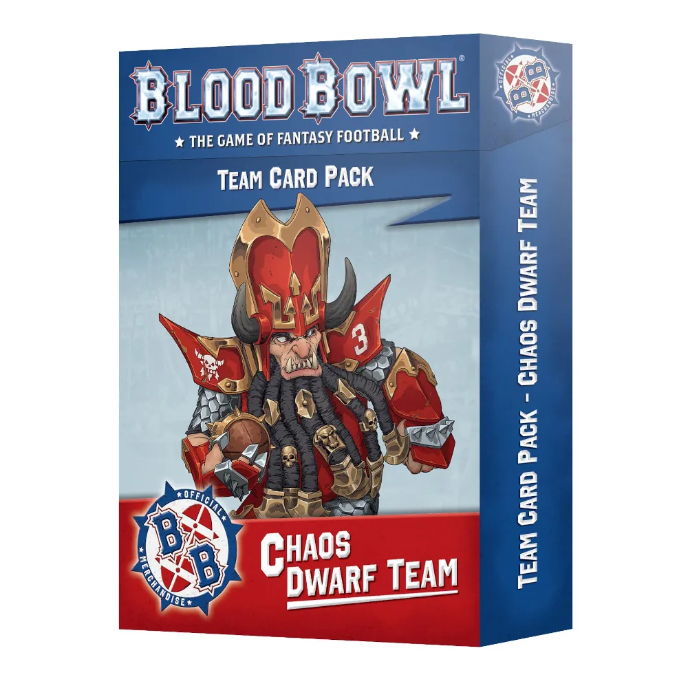 Blood Bowl - Chaos Dwarf Team Card Pack