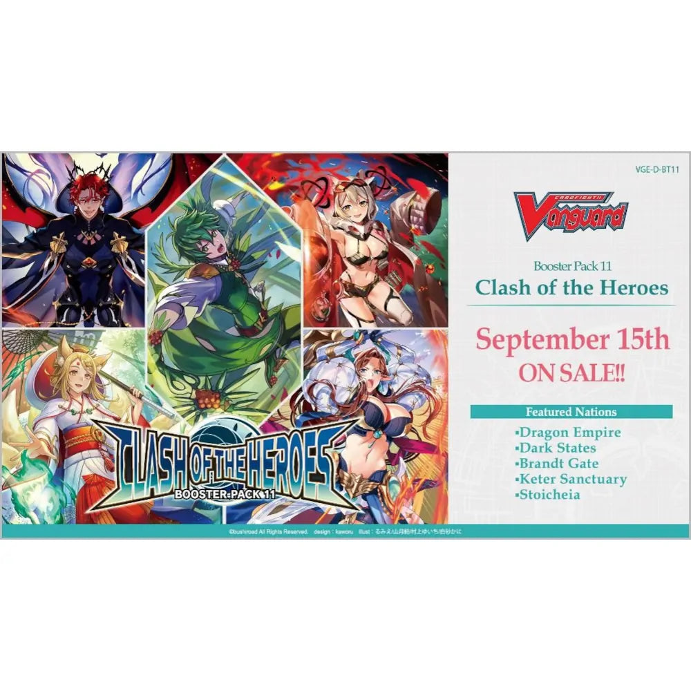 Cardfight!! Vanguard: overDress - Clash of the Heroes Booster Display