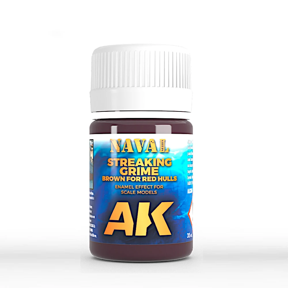 AK Interactive: Brown Streaking Grime for Red Hulls (35ml Bottle)