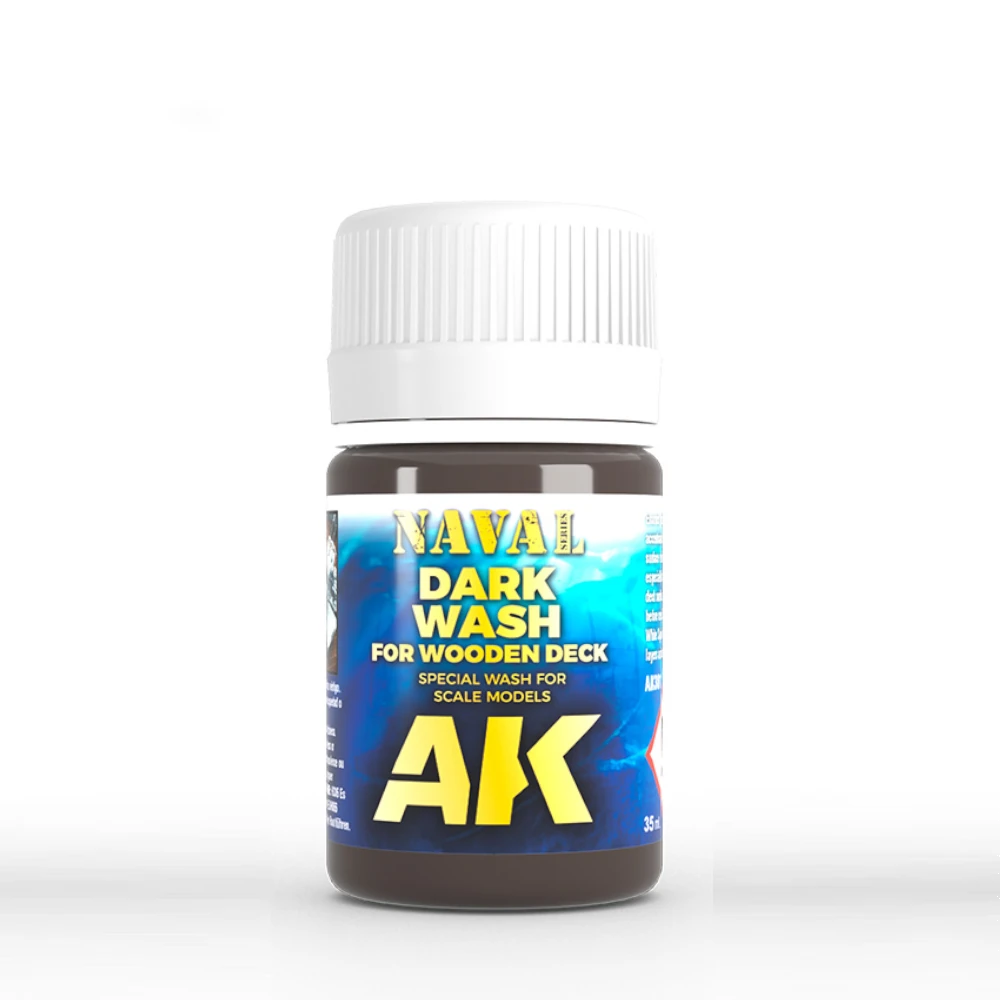 AK Interactive: Dark Wash for Wood Deck (35ml Bottle)