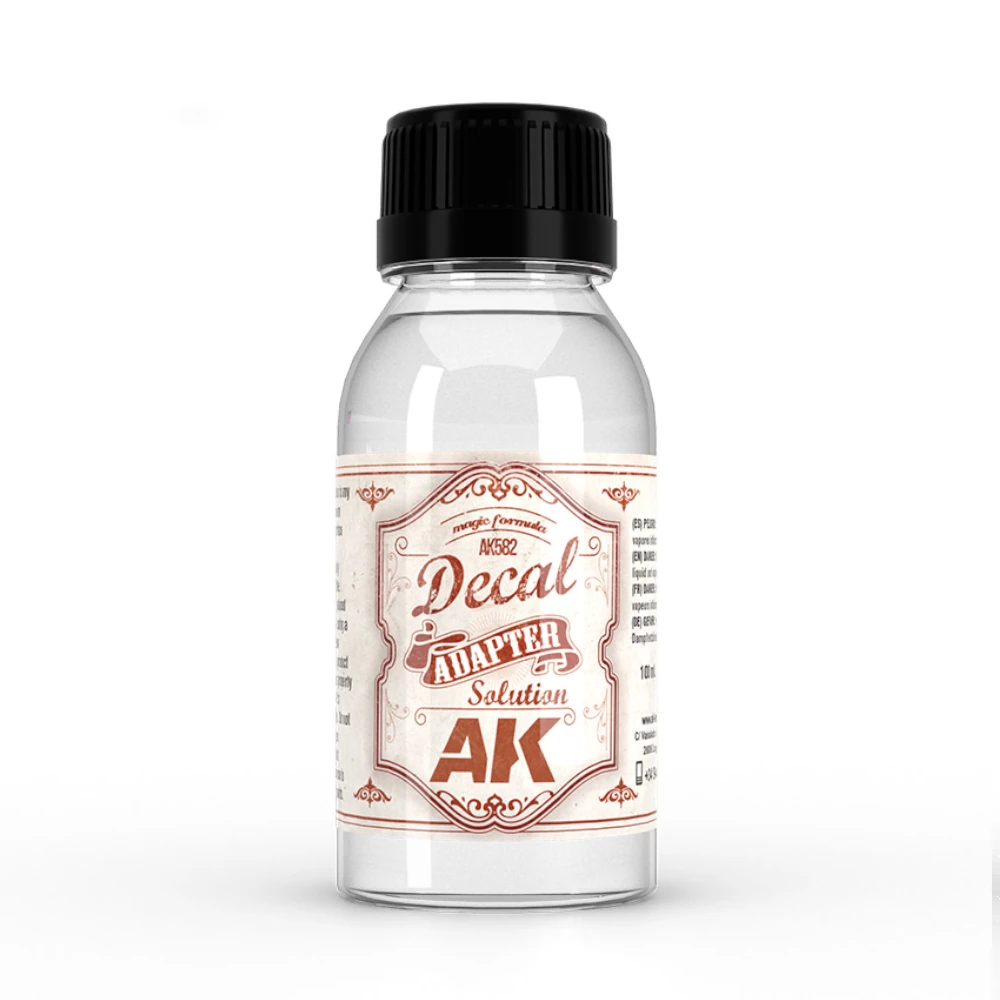 AK Interactive: Decal Adapter Solution (100ml Bottle)