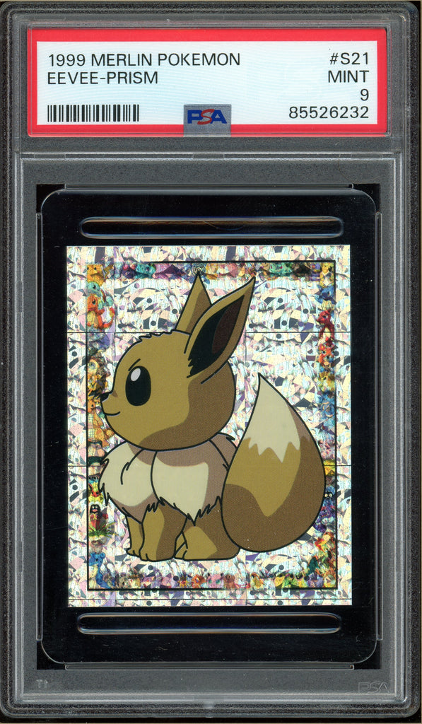 Pokémon - Eevee Prism Merlin #S21 PSA 9 front