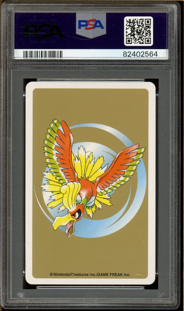 Pokémon - Pidgeot 9 of Diamonds, Gold Ho-oh Back Poker Deck #17 PSA 10 back