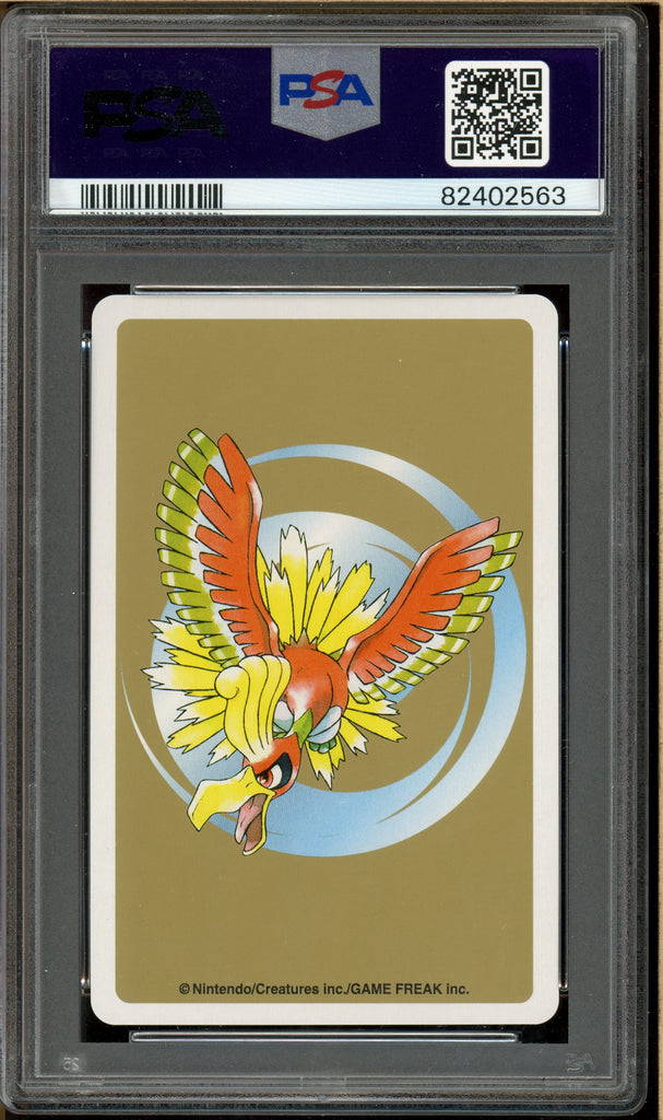 Pokémon - Pidgeot 9 of Diamonds, Gold Ho-oh Back Poker Deck #17 PSA 10 Back