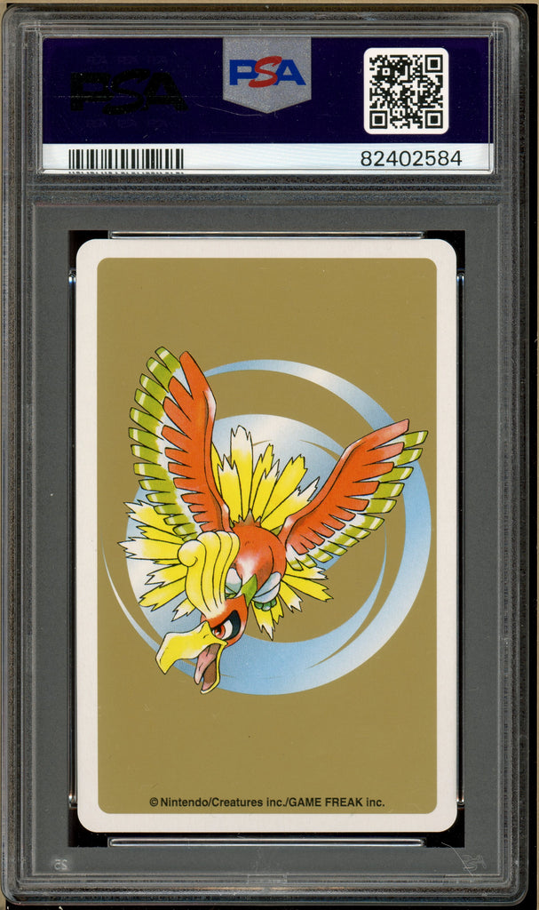 Pokémon - Nidorina 3 of Hearts, Gold Ho-oh Back Poker Deck #30 PSA 10 back