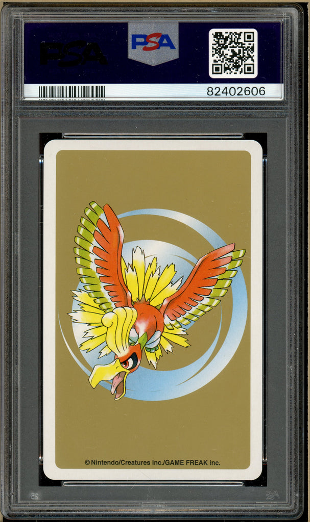 Pokémon - Nidoking 10 of Hearts, Gold Ho-oh Back Poker Deck #34 PSA 10 Back