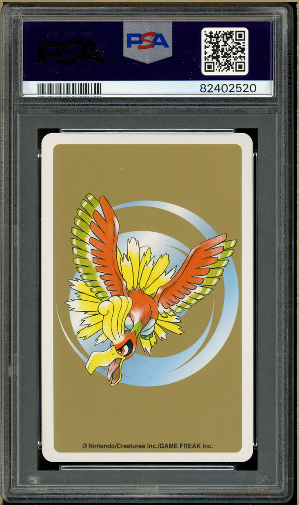 Pokémon - Zubat 8 of Clubs, Gold Ho-oh Back Poker Deck #41 PSA 10 Back