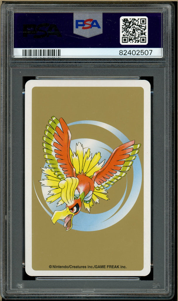 Pokémon - Golem 3 of Clubs, Gold Ho-oh Back Poker Deck #76 PSA 10 Back