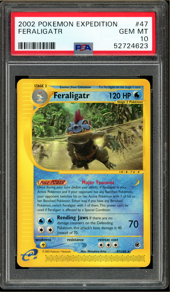 Pokémon - Feraligatr, Expedition #047 PSA 10 Front
