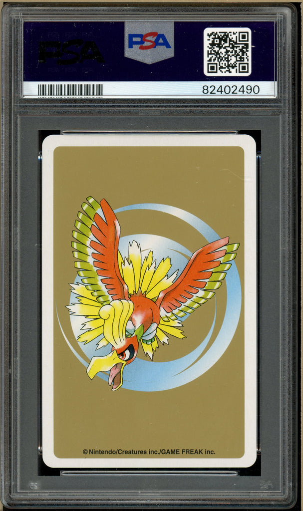 Pokémon - Heracross Jack of Spades, Gold Ho-oh Back Poker Deck #214 PSA 10 Back