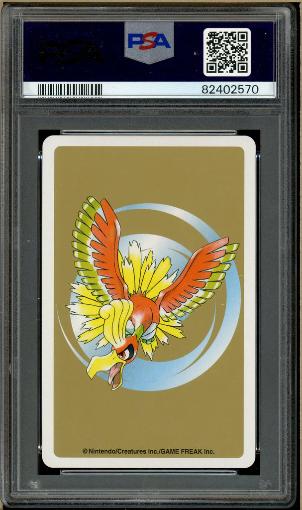 Pokémon - Spinarak Jack of Diamonds, Gold Ho-oh Back Poker Deck #167 PSA 10 Back