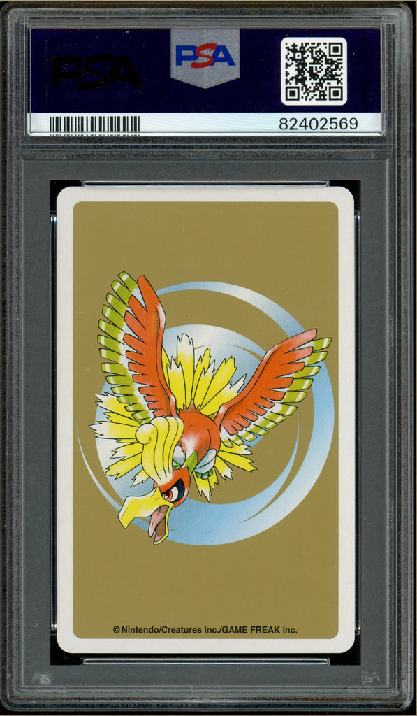 Pokémon - Spinarak Jack of Diamonds, Gold Ho-oh Back Poker Deck #167 PSA 10 Back