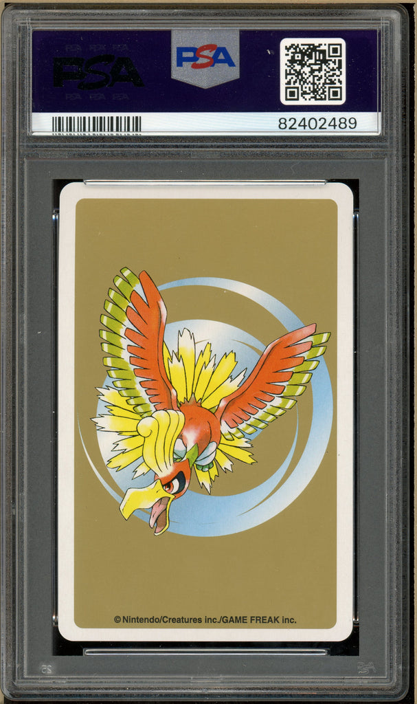 Pokémon - Murkrow 10 of Spades, Gold Ho-oh Back Poker Deck #198A PSA 10 Back