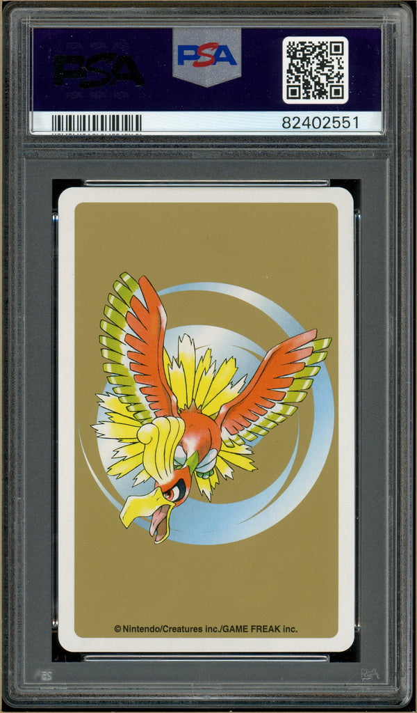 Pokémon - Forretress 5 of Diamonds, Gold Ho-oh Back Poker Deck #205A PSA 10 Back