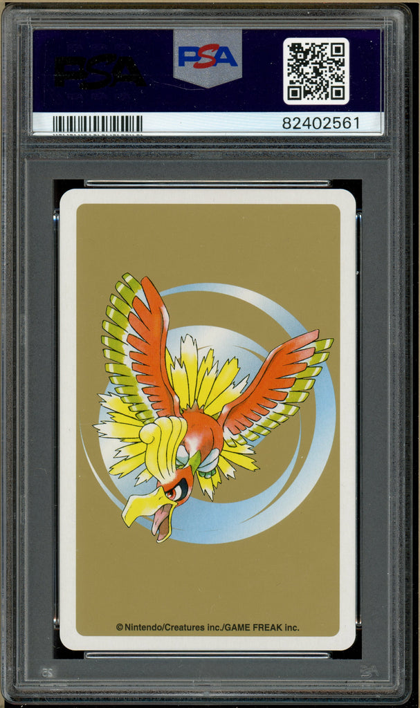 Pokémon - Stantler 8 of Diamonds, Gold Ho-oh Back Poker Deck #234A PSA 10 Back