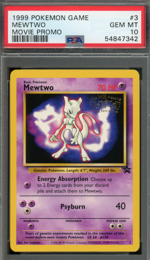 Pokémon - Mewtwo Movie Promo #3 PSA 10